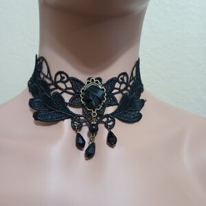 Black Lace Gothic Choker